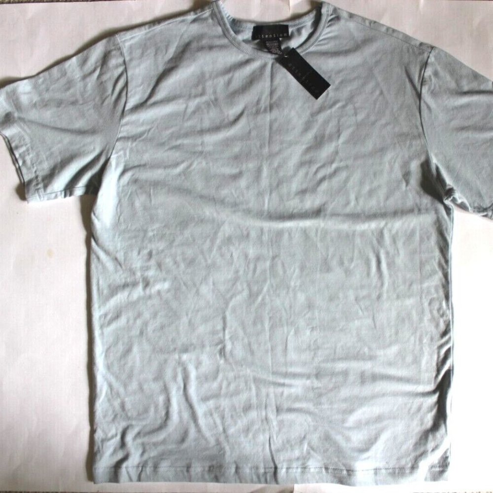 Men's attention Short Sleeve Soft T-Shirt - Light Blue